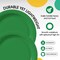 100 Count Emerald Green Paper Plates Durable Disposable Party Plates for Events 10"